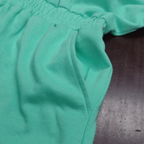 Fantastic Fawn Green Jumpsuit with Elastic Waist, Beachy, Vacation, Y2K, Size S - Picture 7 of 9